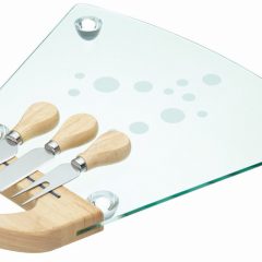 Masterclass Glass Deluxe Cheese Serving Set