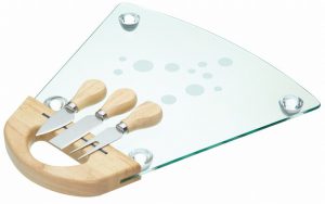 Masterclass Glass Deluxe Cheese Serving Set