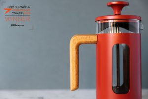 La Cafetiere Pisa 3 Cup Cafetiere Wood Handle Red - Image 2
