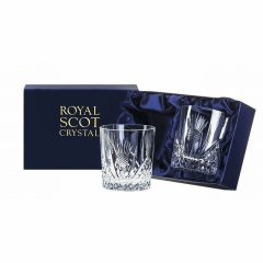 Scottish Thistle Whisky Tumbler Pair