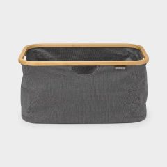 Foldable Laundry Basket 40l Pepper Black
