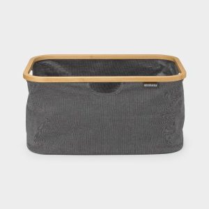 Foldable Laundry Basket 40l Pepper Black