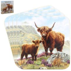 Highland Cow Coasters