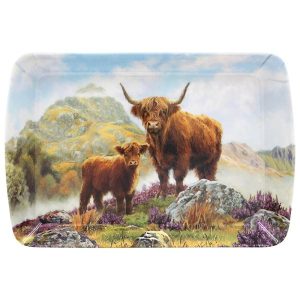Highland Cow Small Sandwich Tray