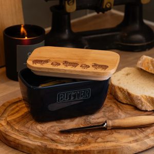 Blue Butter Dish Sheep - Image 2