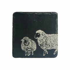 Single Slate Coaster Sheep