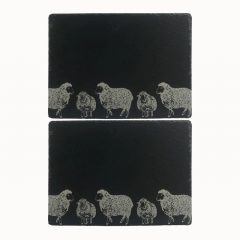 Slate Placemats Sheep Set 2