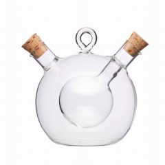 World of Flavours Italian Glass Dual Oil & Vinegar