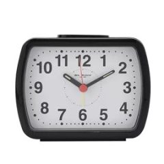 Hometime Quartz Bell Clock Black