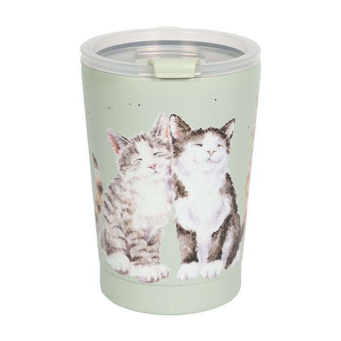 Wrendale Thermal Travel Mug Feline Friends