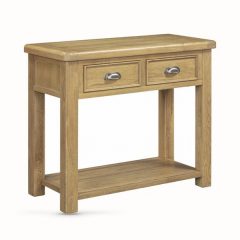Dorchester Oak 2 Drawer Console Table