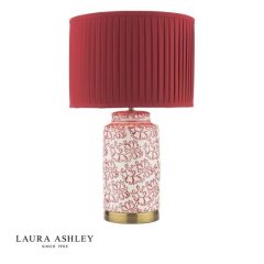 Laura Ashley Knipton Table Lamp Red