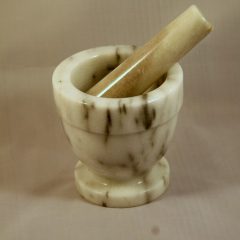 White Marble Mortar and Pestle Standard