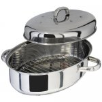 Judge Stainless Steel Oval Roaster 34 x 29 x 20cm