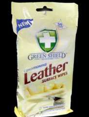 Green Shield Leather Wipes 50pk