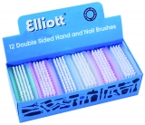Elliott Nail Brush Plastic Double Sided