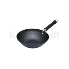 Pure Oriental Carbon Steel Non Stick 26.5cm Wok