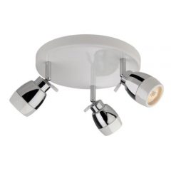 Marine 3 Light Flush White with Chrome
