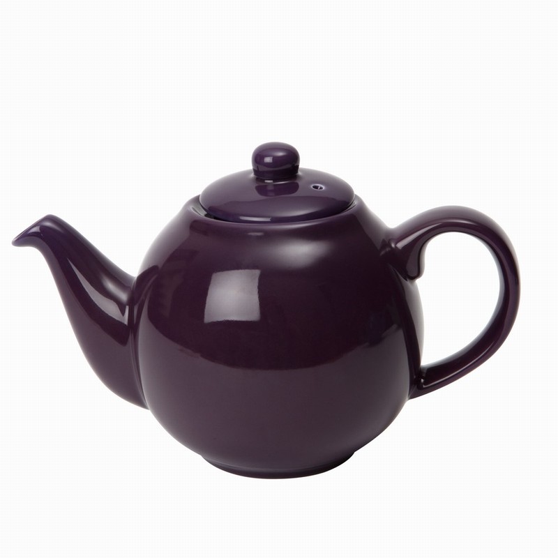 6 Cup Globe Teapot Plum Purple - Fhstores
