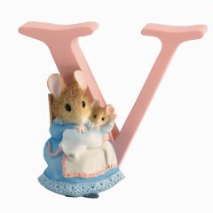 Beatrix Potter Letter V – Hunca Munca & Baby