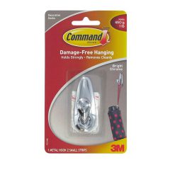 (disc) Command Metal Hook Bright Chrome (FC11-BC)