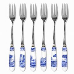 Blue Italian Set Pastry Forks
