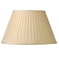 Cream Pleated Lined Shade