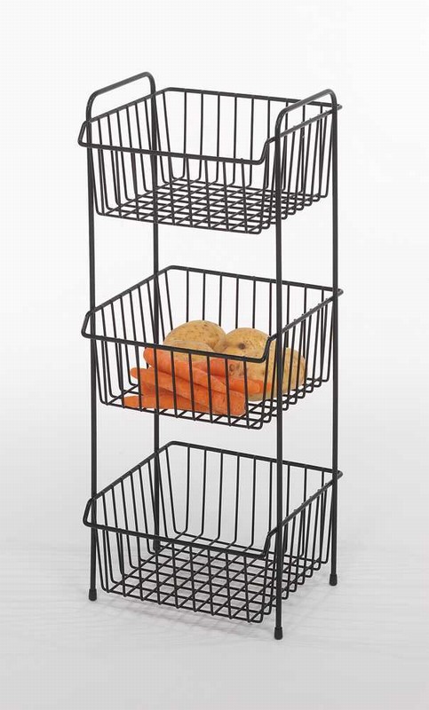 Argos Vegetable Rack Vegetable Rack 3 Tier Black - Fhstores