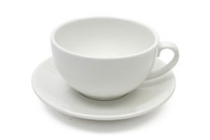 White Basics Cappuccino Cup/Saucer